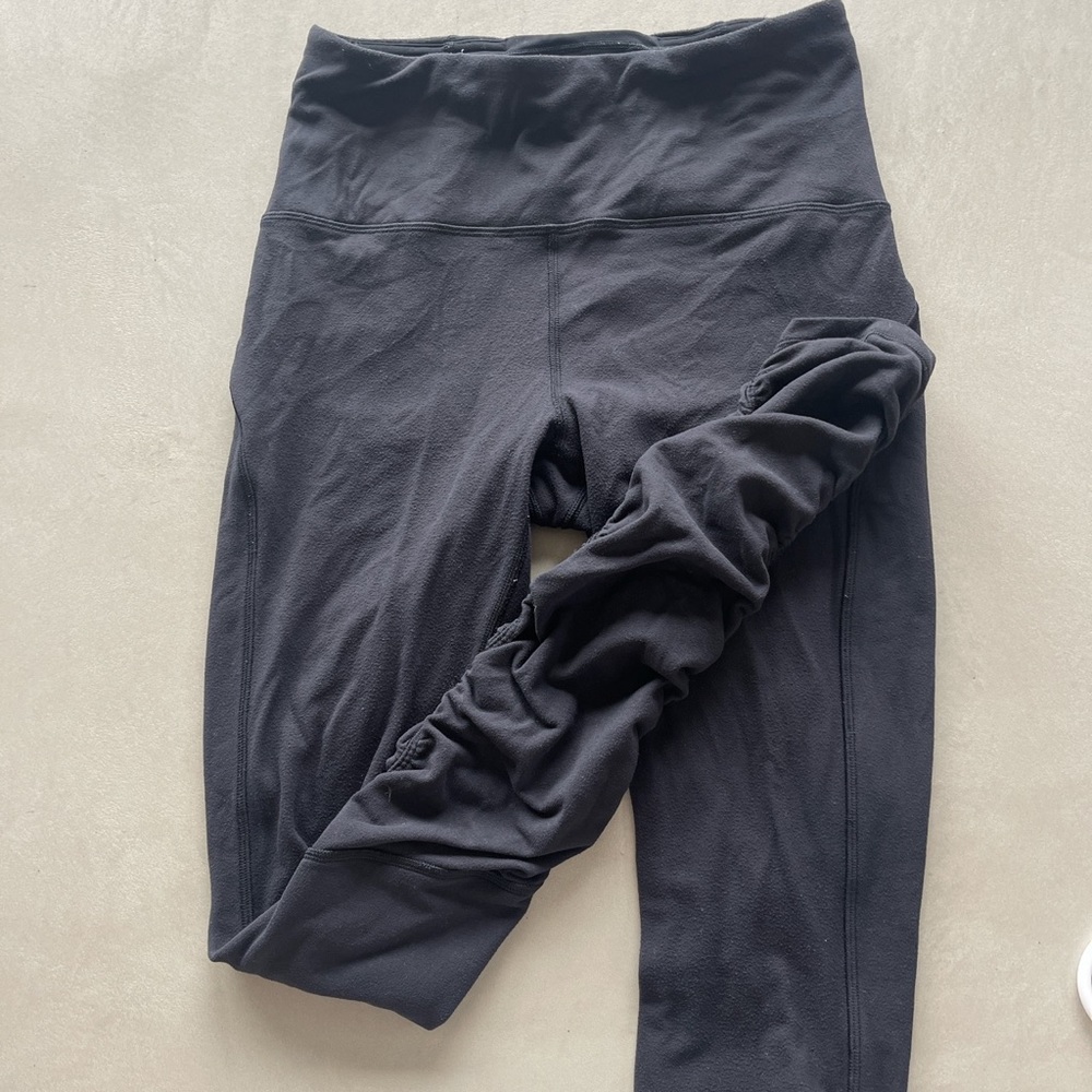 Lululemon ruched leg leggings